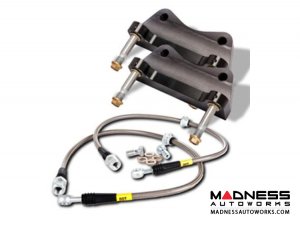 MINI Cooper/ Cooper S Front Big Brake Kit by Stop Tech - ST40 Black Calipers/ Slotted Rotors 328mmx28mm (R50/ 52/ 53)